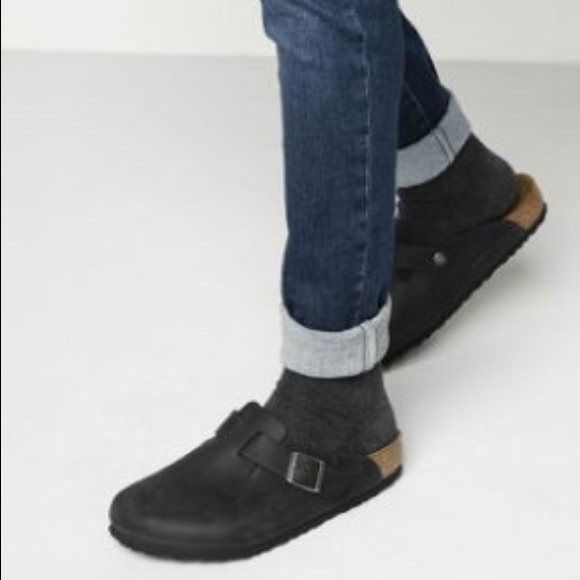birkenstock boston mens black